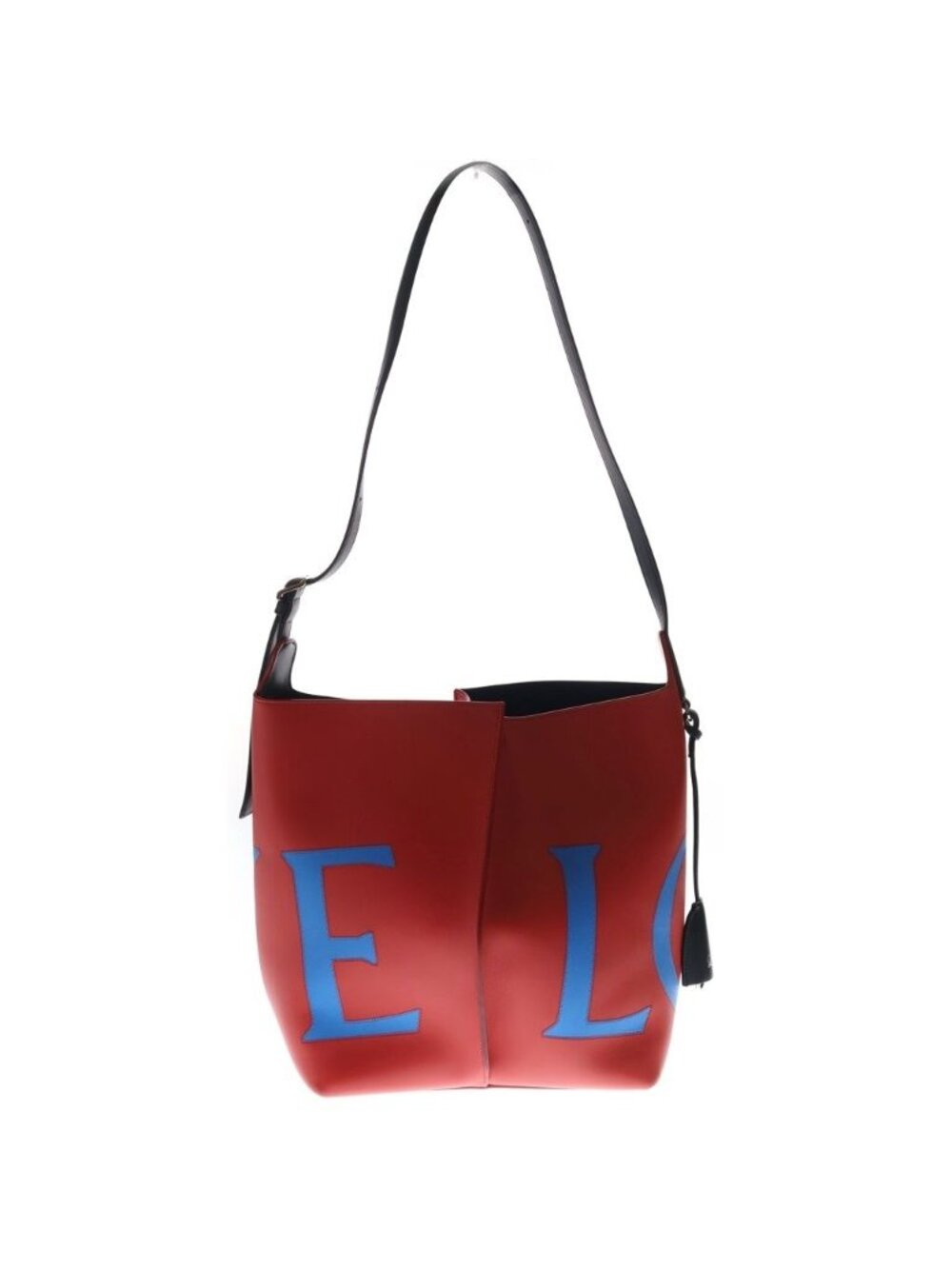 Loewe Bilbao Bucket Bag Red Blue Leather